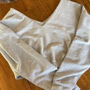 Gray Crop Top